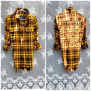 Bleach Distressed Flannel